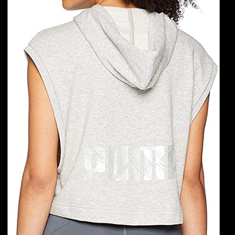 Puma | Cropped Sleeveless Hoodie